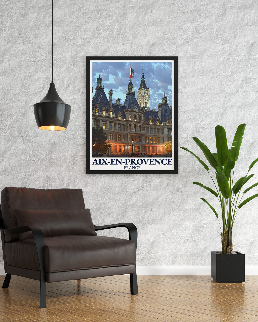 Celebrate the beauty of southern France with this exquisite travel print of the Hôtel de Ville in Aix en Provence. The intricate details and rich history of this iconic French building are highlighted in this piece, making it an ideal addition to any home decor for lovers of Provence and its cultural heritage.