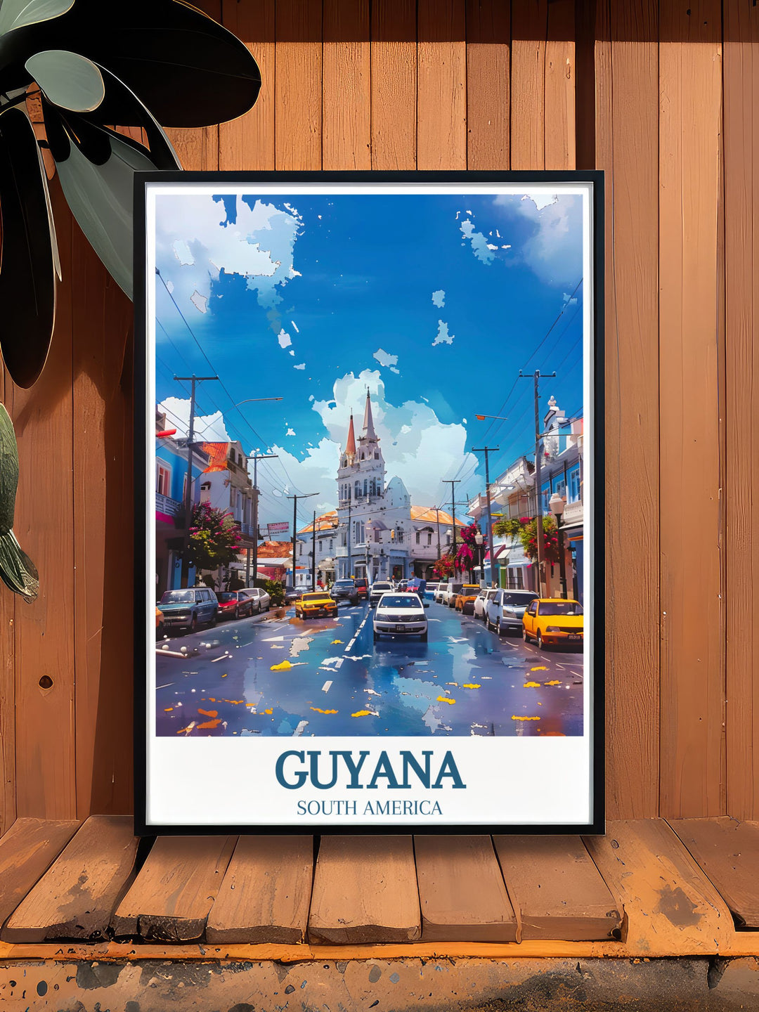 Highlighting the grandeur of Georgetown City Hall, this travel poster showcases the stunning Gothic Revival architecture and historical beauty of this landmark, perfect for history enthusiasts and art lovers.