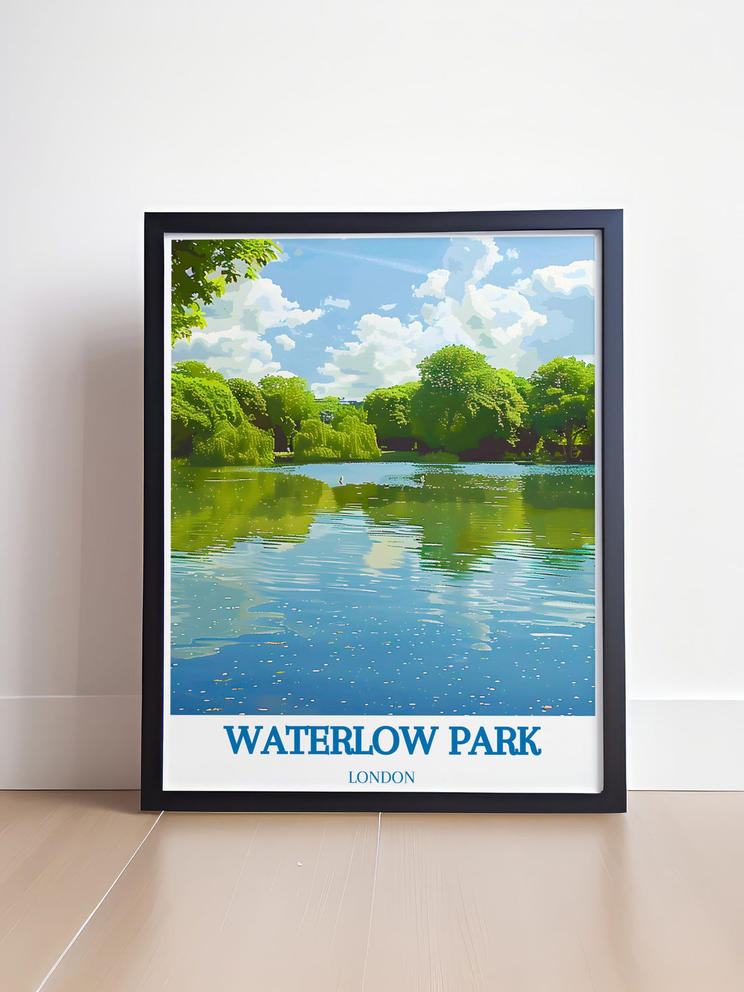 Bring home the charm of Highgate Village with Waterlow Park Print and Highgate Ponds Wall Art perfect for anyone who loves Londons green spaces and wants to add a touch of vintage elegance to their home decor