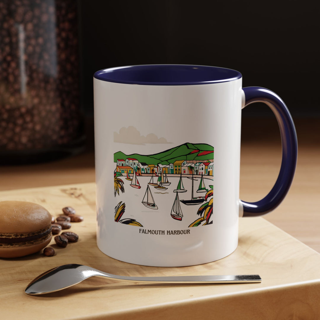 This Falmouth Harbour mug showcases the beautiful coastal scenery of Cornwall. Perfect for coffee and tea lovers, it features vibrant artwork of the harbour. Dishwasher and microwave safe, making it a practical and meaningful gift for travellers.