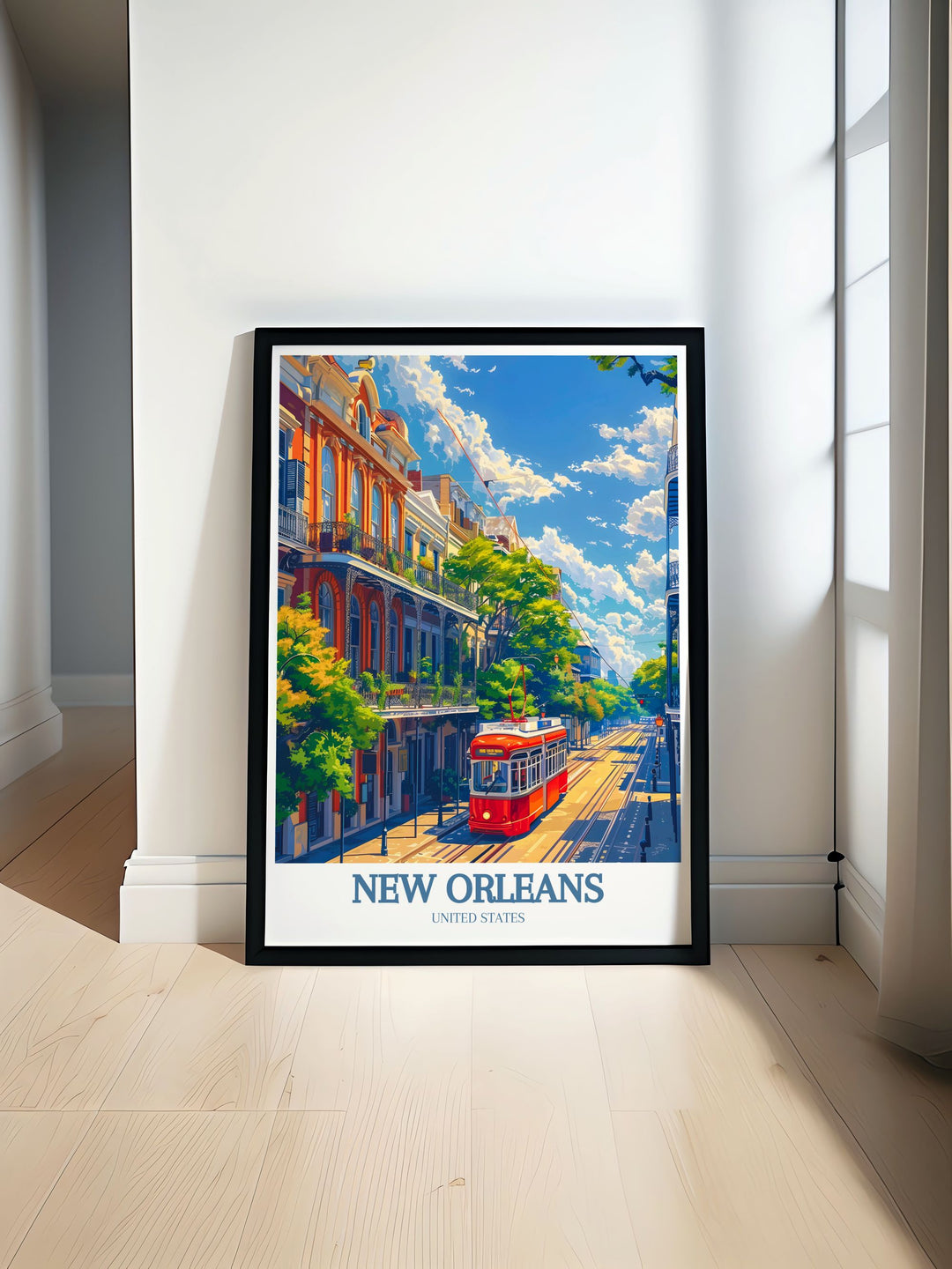 Jackson Square and Bourbon Street art capturing the vibrant culture of New Orleans ideal for adding a touch of Louisiana flair to your home decor