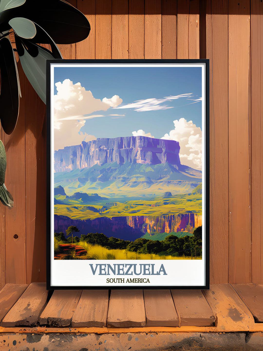 Angel Falls print and Mount Roraima artwork are ideal for creating a nature themed decor in your home bringing the beauty of Venezuelas tallest waterfall and famous mountain into your living room bedroom or office with stunning detail