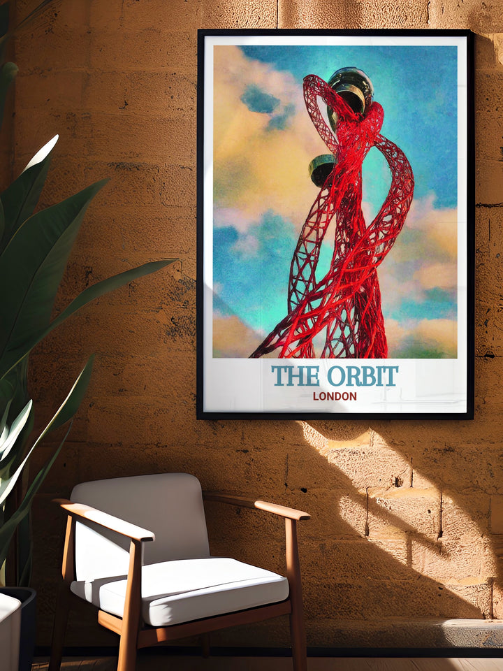 The Orbit Morley nightclub poster featuring the iconic ArcelorMittal Orbit and its vibrant rave scene. This print captures the dynamic energy and architectural beauty of The Orbit, perfect for any rave enthusiast or collector of nightlife art.