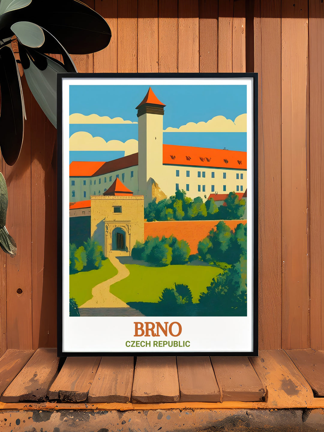 Stunning Spilberk Castle framed prints offering perfect wall decor for any home celebrating Brnos architectural charm