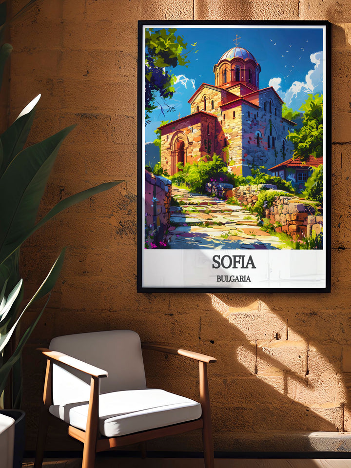 Exquisite Sofia Poster featuring BULGARIA Rila Monastery an ideal gift for birthdays anniversaries and Christmas bringing a touch of Bulgaria into your home.