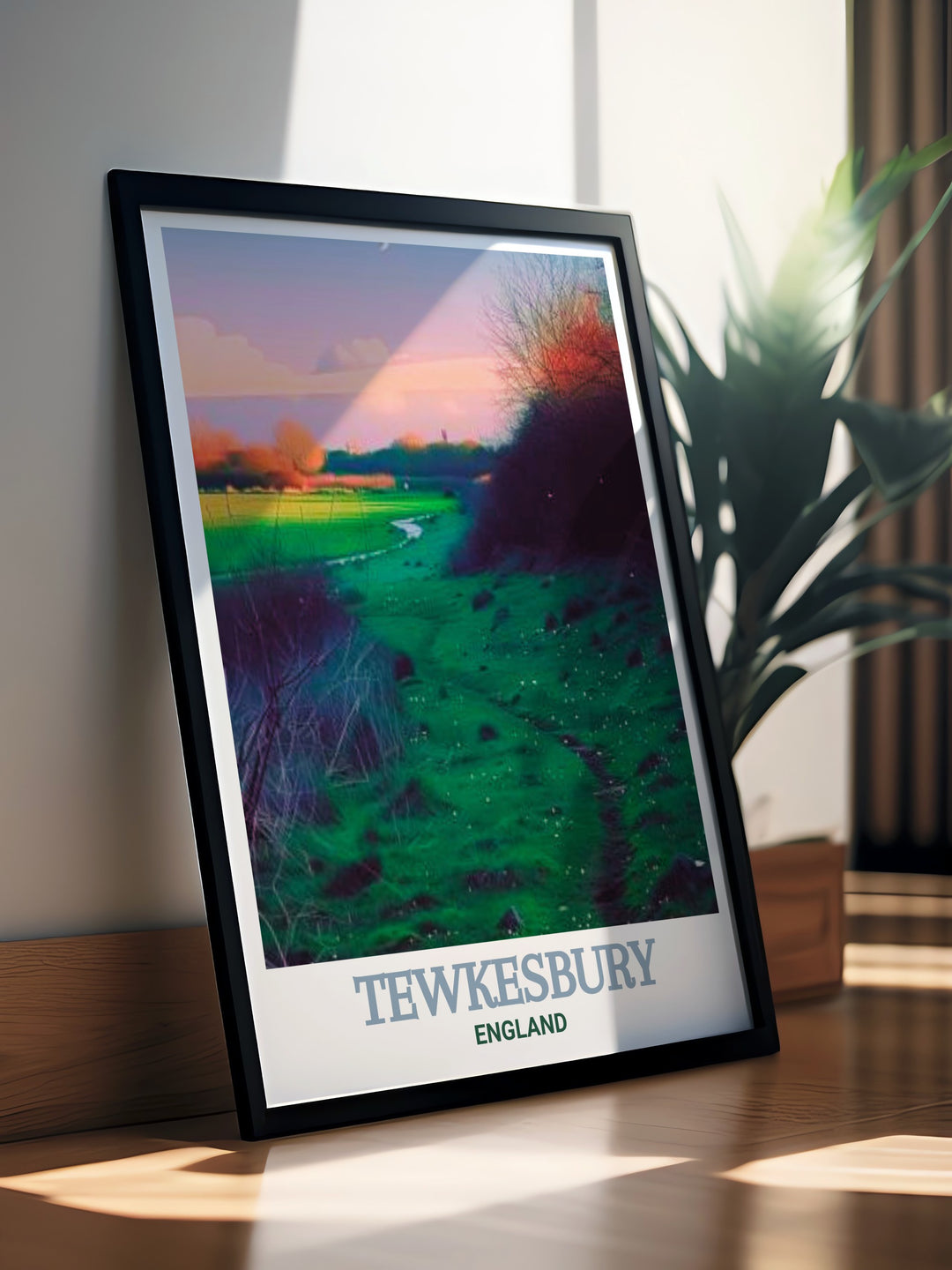 Tewkesbury Battlefield modern art capturing the historical essence of Tewkesbury in vibrant colors ideal for adding sophistication and history to your living space