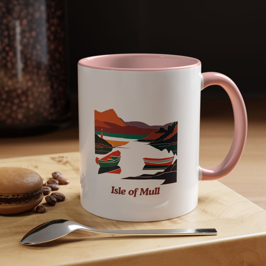 Add the charm of the Isle of Mull to your daily routine with this ceramic mug. Featuring intricate designs inspired by the island’s tranquil atmosphere, it is dishwasher-safe and perfect for coffee or tea lovers. A thoughtful keepsake for travelers.