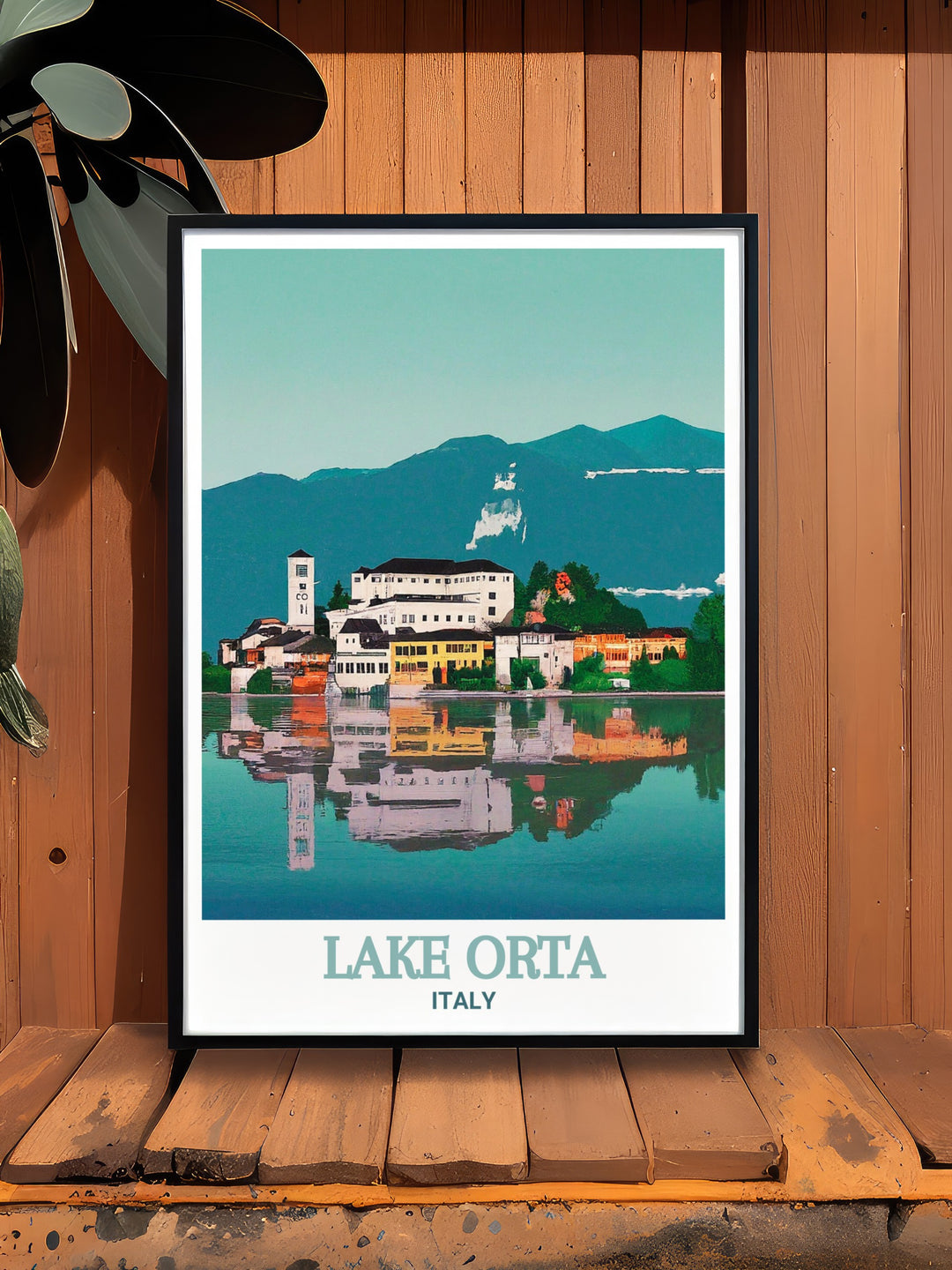 Our Lake Orta travel poster captures the essence of one of Italys most tranquil destinations. Featuring San Giulio Island, this print showcases the calm beauty of the regions landscapes, making it the perfect gift for travel lovers or a timeless addition to your home decor.