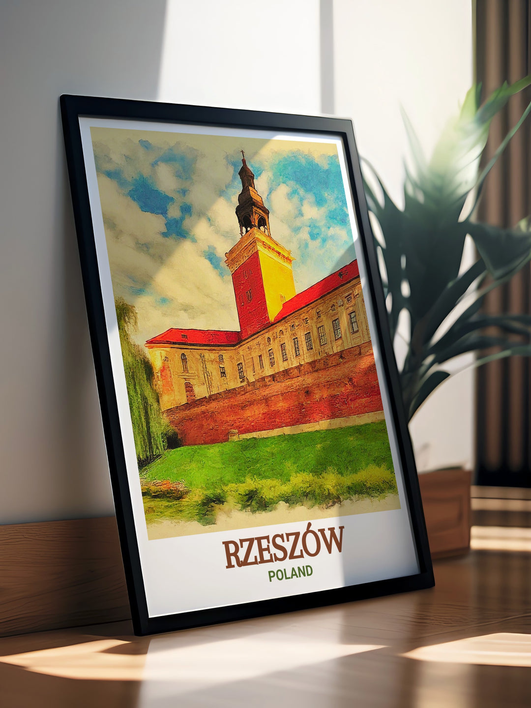 Discover the beauty of Rzeszow Castle with this modern art print a sophisticated piece that brings the rich history and cultural significance of Poland into your living space ideal for art lovers and history enthusiasts alike.