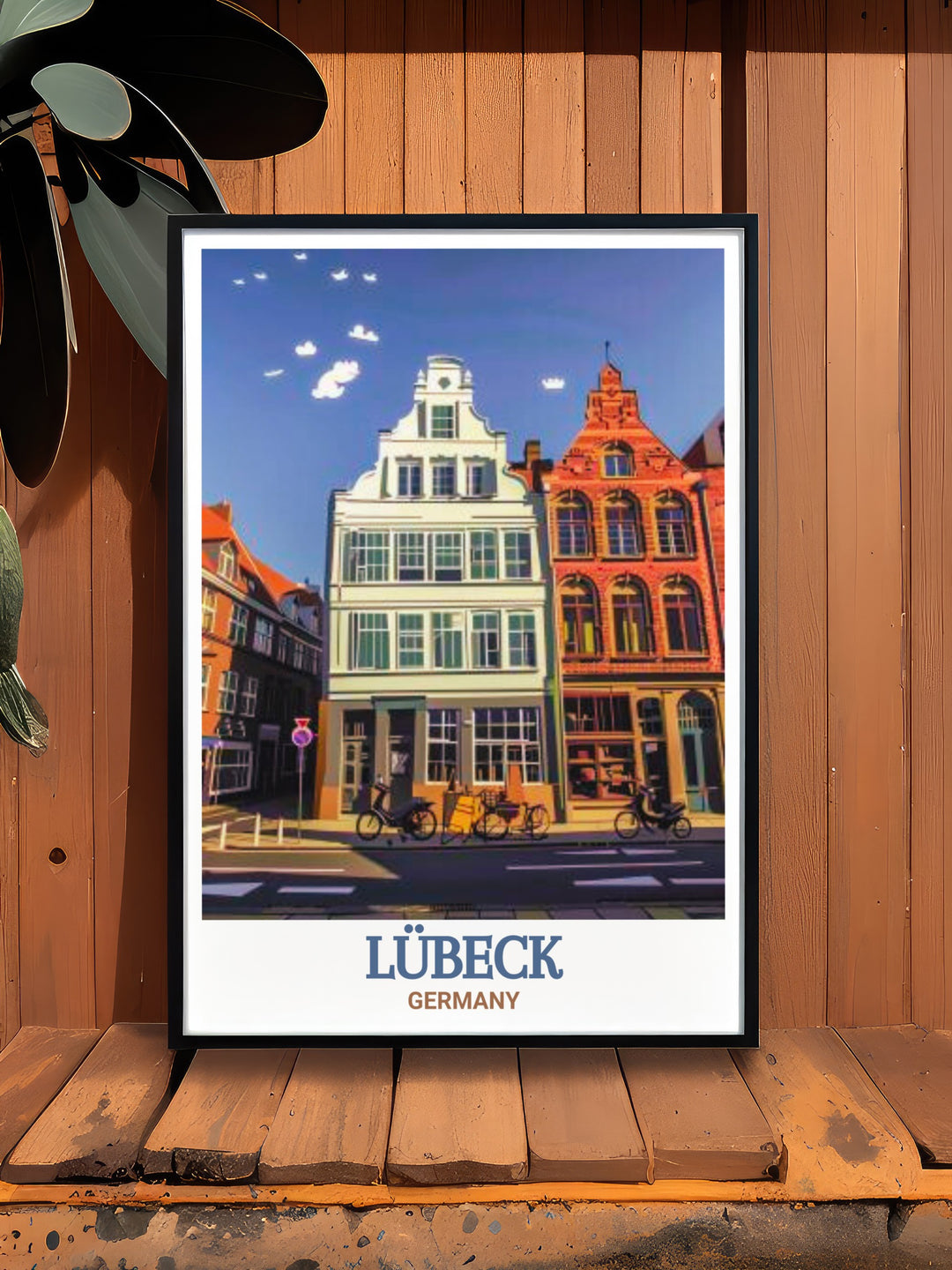 Lubeck wall decor featuring Buddenbrook House perfect for anyone looking to add German art to their home this print brings the historic beauty of Lubecks famous landmark into your living room or office an ideal gift for lovers of Germany travel art