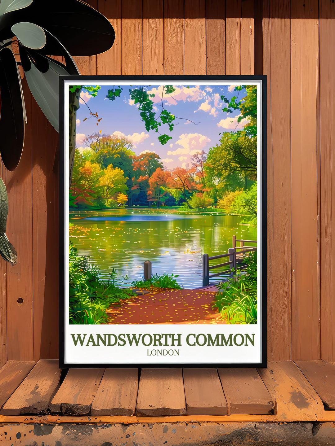 Our Wandsworth Common poster is a must have for any art enthusiast. This vintage print captures the essence of Wandsworth Park and the iconic Wandsworth Windmill, making it a timeless addition to your decor.