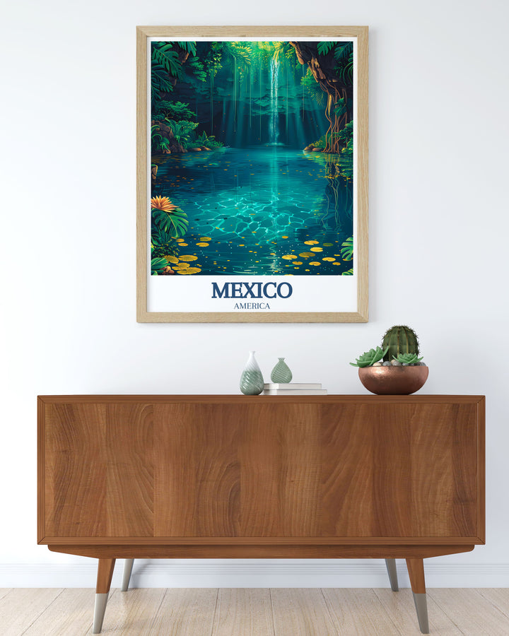 Bring the majesty of El Castillo Chichen Itza into your home with this perfect wall decor piece that combines historical significance with modern artistic appeal making it an excellent addition to your art collection