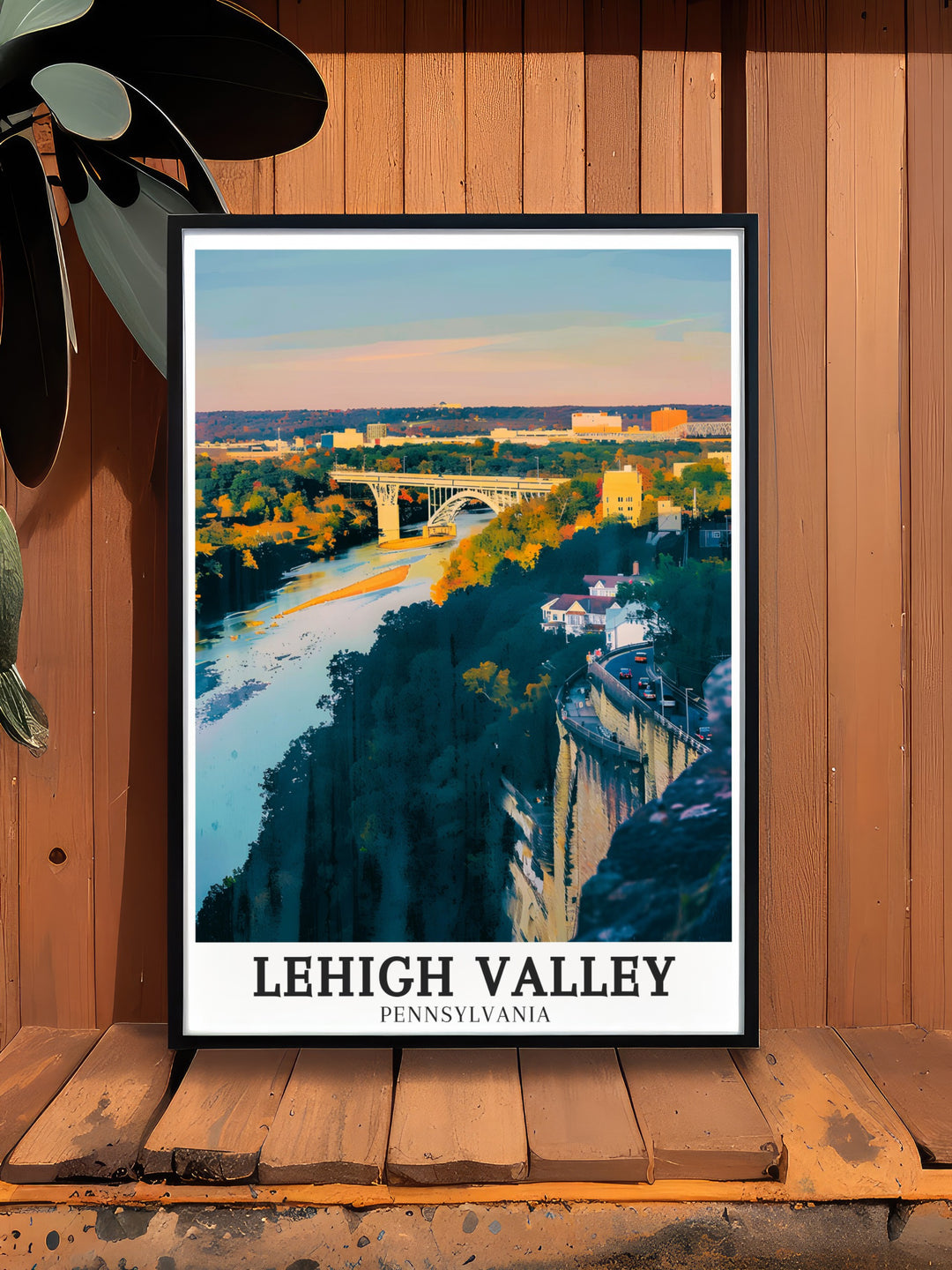 Allentown travel print featuring the historic charm and cultural vibrancy of one of Pennsylvanias key cities. This detailed art print is ideal for those who want to celebrate the rich history and dynamic energy of Allentown, adding a unique touch to their wall decor.