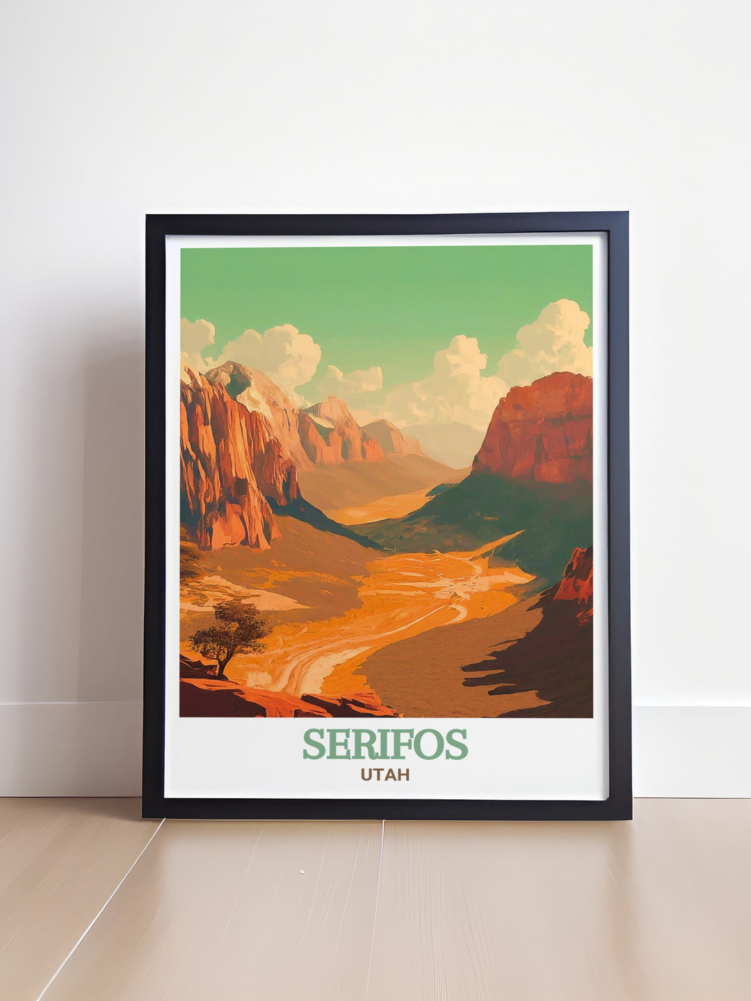 A stunning portrayal of Springdale and Zion National Park, this Utah Print captures the essence of adventure and tranquility, making it a perfect addition to any collection.