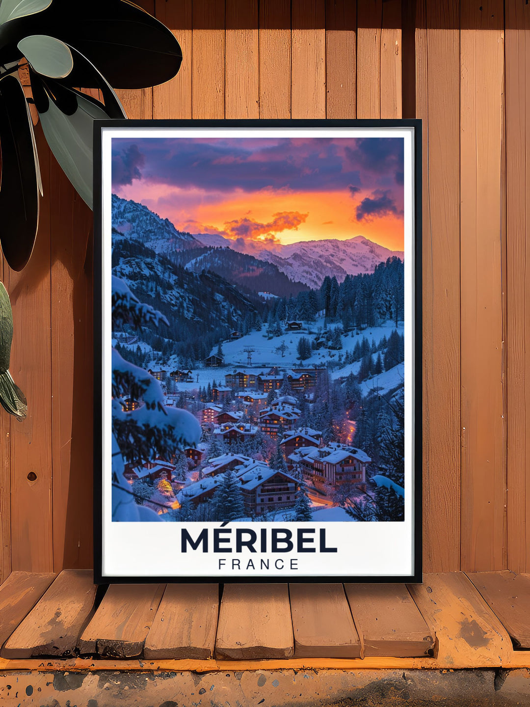 Perfect Meribel Village wall decor for snowboarding fans our prints make unique gifts for any occasion and add a touch of winter adventure to any room