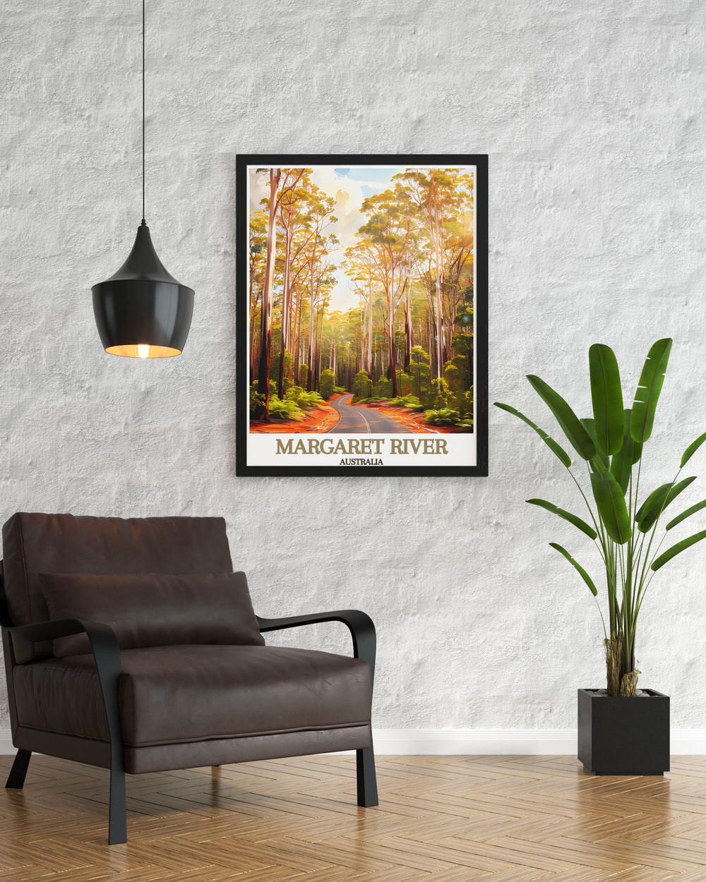 Transform your living space with Australia Travel Art showcasing the serene beauty of Margaret River and Boranup Karri Forest ideal for nature lovers