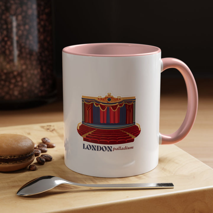 This London Palladium mug brings the charm of London’s famous theater to your daily coffee routine. Made with high-quality ceramic, it features vibrant designs, a comfortable handle, and a stylish colored rim, combining beauty with practicality for everyday use.