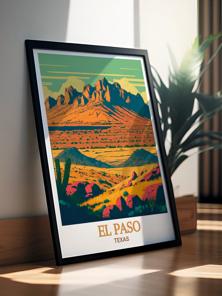 Add a touch of Texas to your walls with this Franklin Mountains canvas print. Whether youve hiked the trails or simply admired the views, this artwork evokes the spirit of adventure and exploration. Printed on premium materials, it offers a durable and stunning representation of one of Texass most famous landmarks.