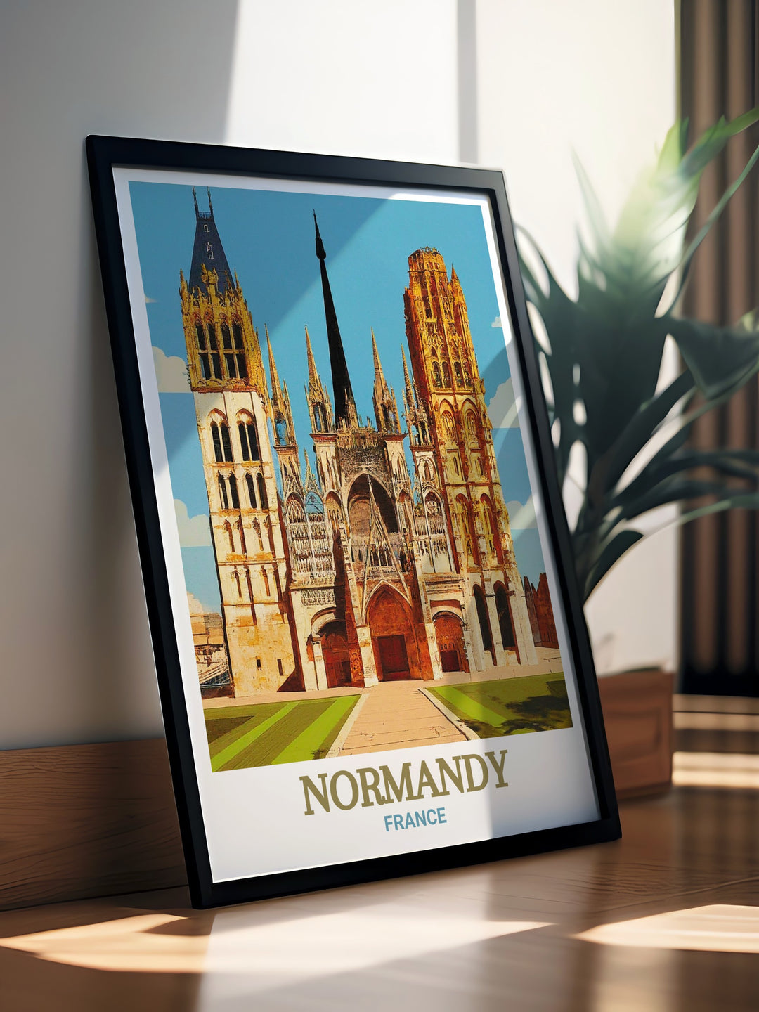 Bring a contemporary touch to your space with Rouen Cathedral modern decor blending the historic beauty of the landmark with sleek and stylish design