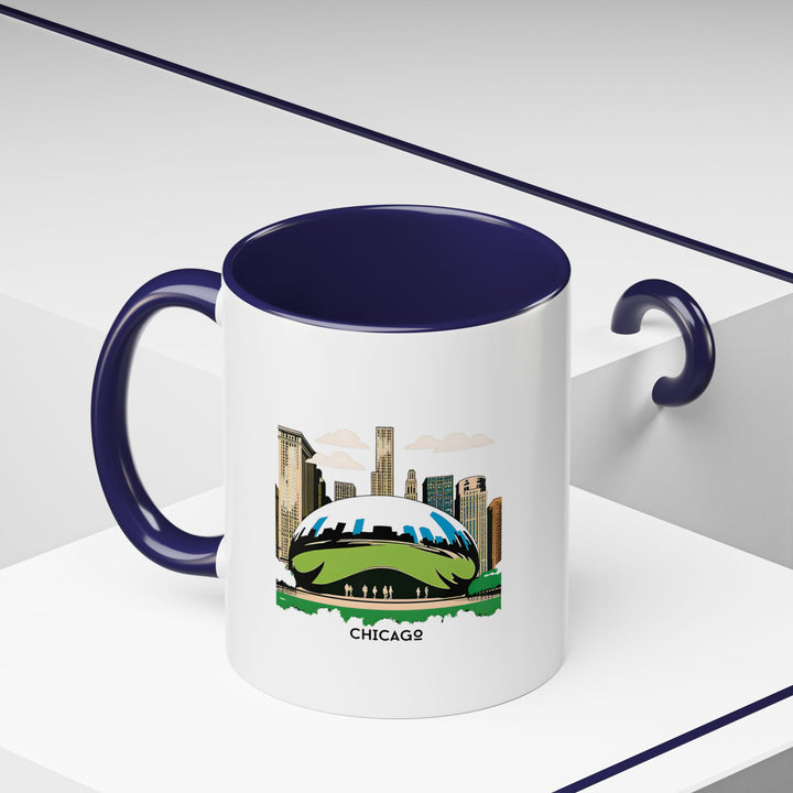 This Chicago Illinois mug combines artistic charm with everyday functionality. Vibrant skyline designs adorn the dishwasher-safe ceramic mug, making it a thoughtful keepsake for travelers or coffee lovers who appreciate Chicago’s landmarks.