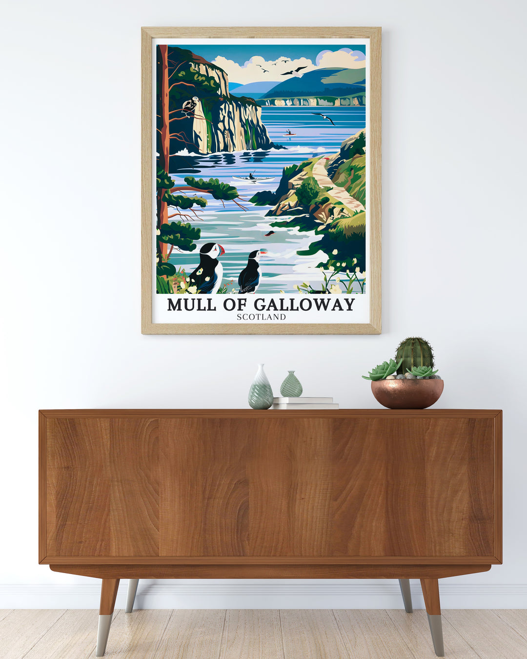 Galloway Coast Canvas Art features the diverse and mystical landscapes of the Galloway Peninsula, from its ancient cliffs to its serene bays. This artwork captures the essence of Scotlands hidden coastal gems, perfect for adding a touch of natural beauty to any space.