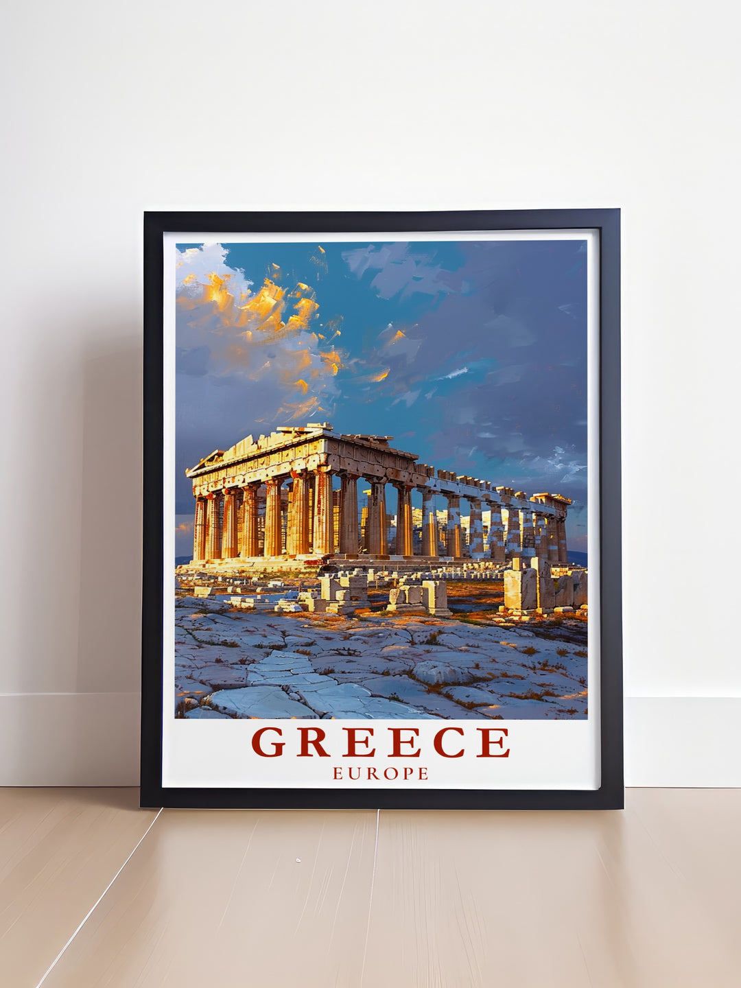 Celebrate the architectural wonder of ancient Greece with this Acropolis of Athens wall art. From its detailed design to its striking portrayal of one of Greeces most cherished landmarks, this poster is perfect for adding a cultural touch to any space.