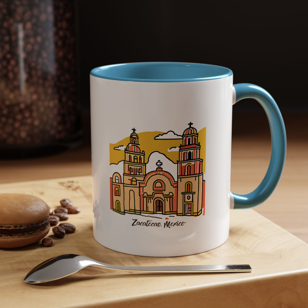 Celebrate the charm of Zacatecas with this stunning Zacatecas Mexico Mug. Featuring vibrant artwork, this ceramic mug is both dishwasher-safe and microwave-safe, making it a perfect gift or keepsake for travelers and art enthusiasts.