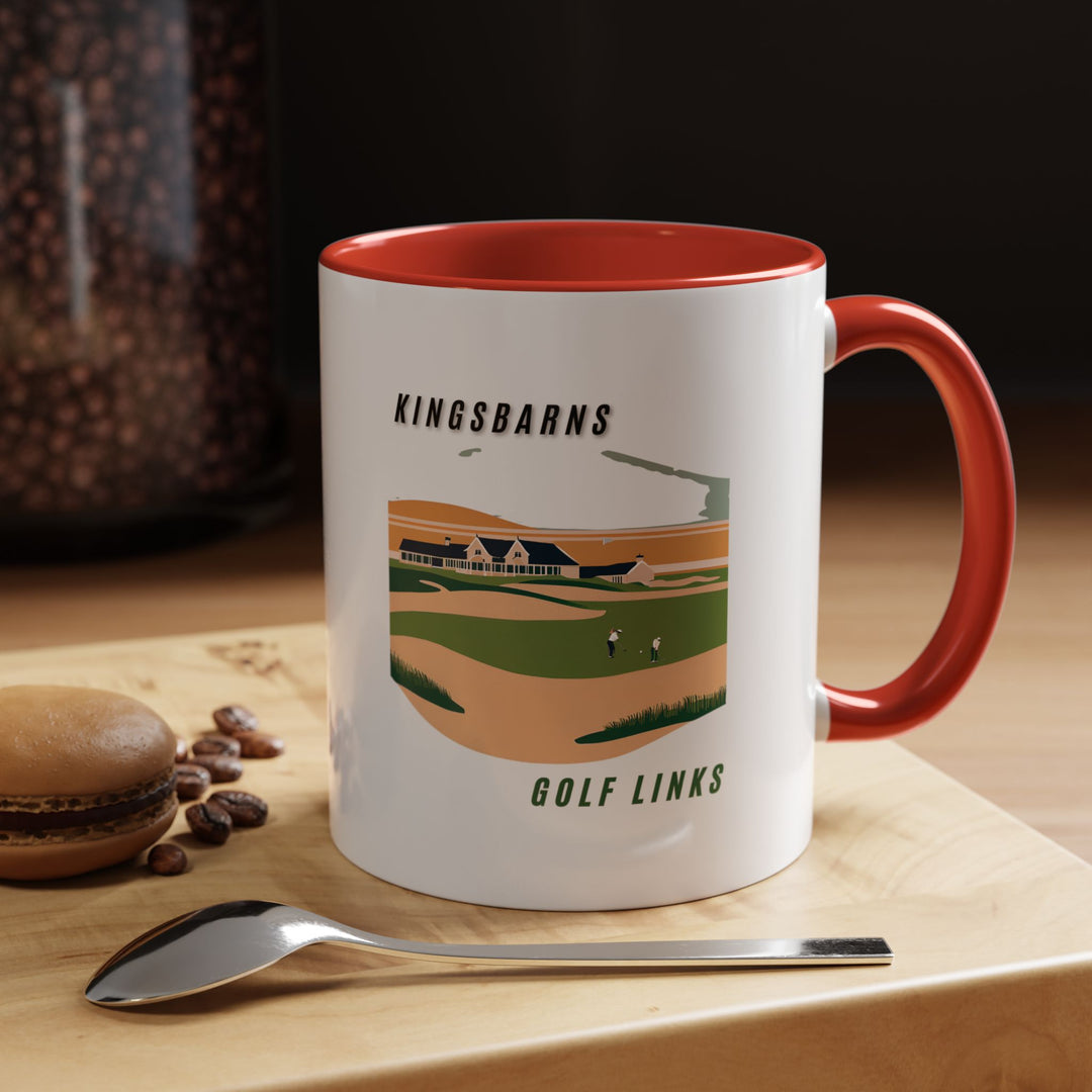 The Kingsbarns Golf Links mug celebrates the course’s scenic beauty with detailed artwork. Durable and dishwasher-safe, it is perfect for daily use or as a thoughtful gift for fans of Kingsbarns.