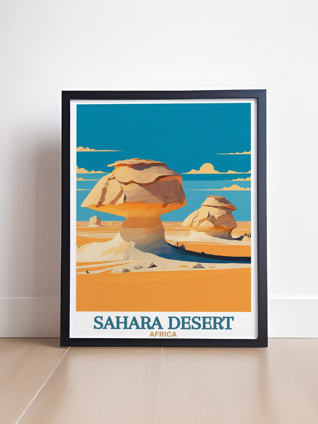 Beautiful The White Desert Elegant Home Decor featuring the stunning views of the Sahara Desert perfect for Africa Print and Sahara Desert Decor enhancing the aesthetic appeal of any space