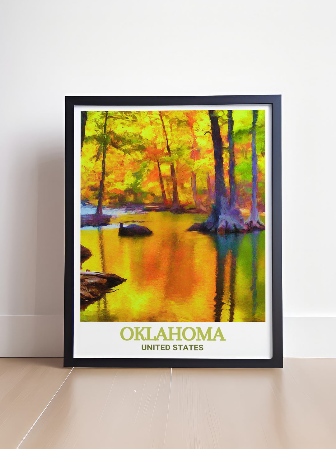 Elegant Oklahoma art print with detailed city maps and the stunning views of Beavers Bend State Park. This black and white design is perfect for home decor living room wall art or as a thoughtful gift for special occasions like Christmas and anniversaries.