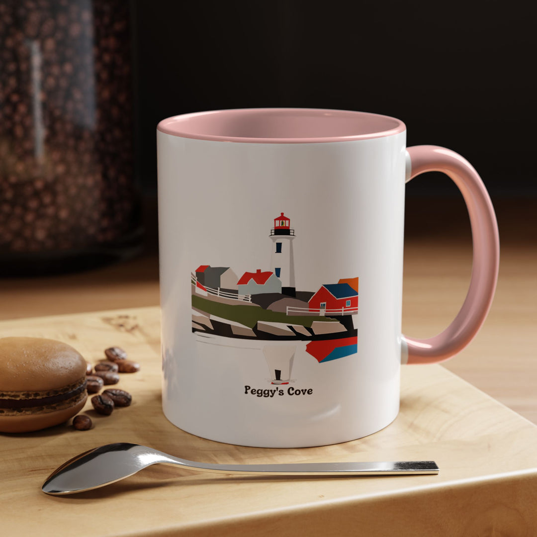 A beautifully crafted Peggy's Cove Mug showcasing Nova Scotia’s iconic lighthouse. Perfect for collectors or as a gift, this mug is durable and practical, being both microwave-safe and dishwasher-safe for convenience.