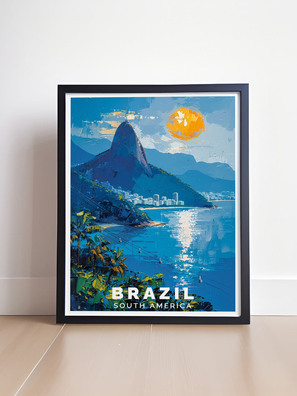 Sugarloaf Mountain modern prints designed to elevate your home decor featuring breathtaking views and rich colors ideal for any room