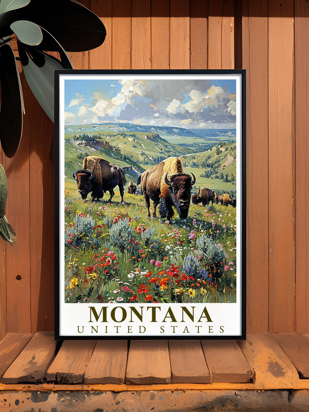 Yellowstone Bison Canvas Art captures the rugged beauty of Montanas wilderness, featuring the majestic bison of Yellowstone National Park. This artwork is a great way to bring the spirit of the West into your living space.