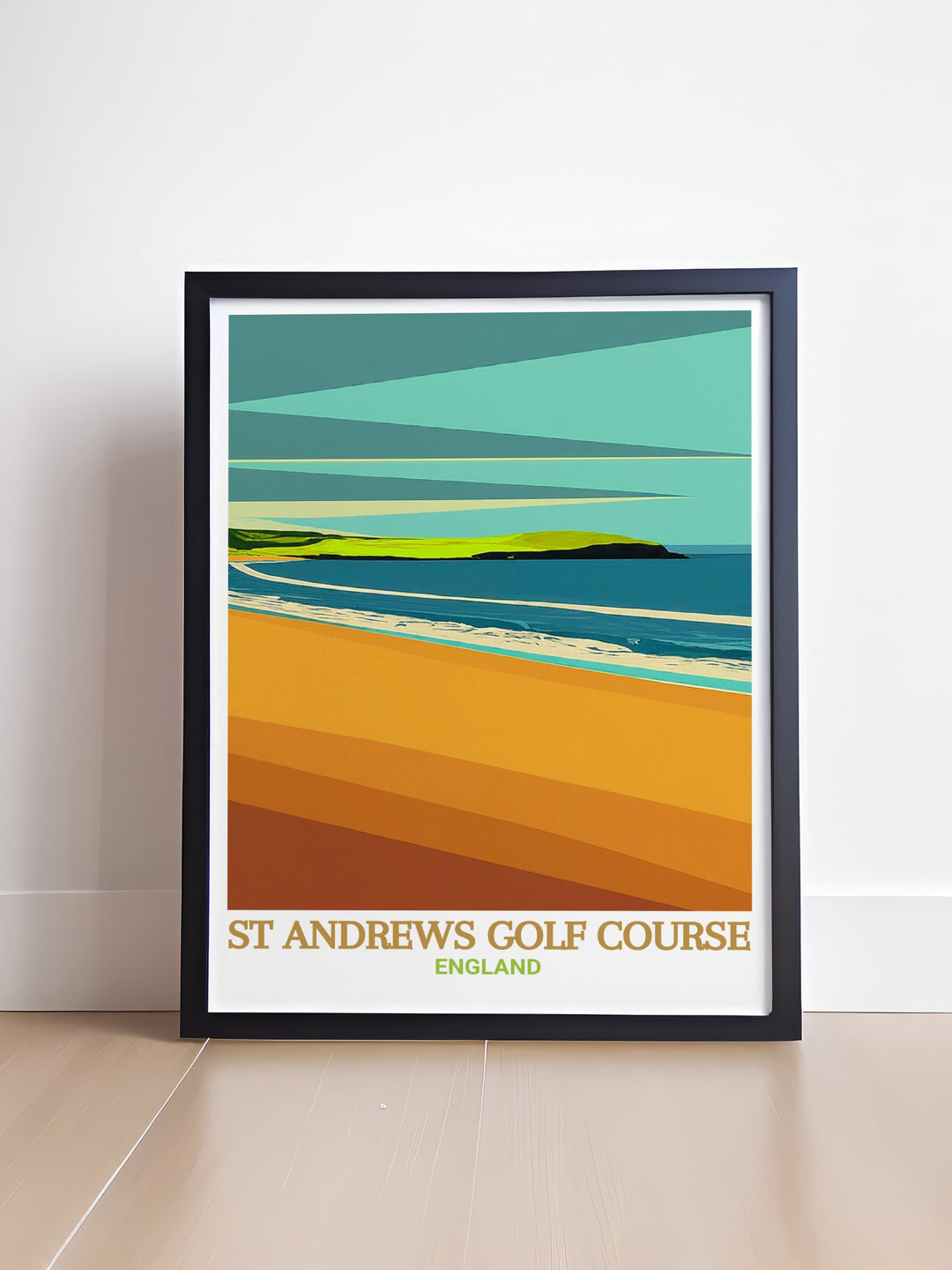 Canvas art of St Andrews Golf Course, featuring the iconic Swilcan Bridge and the expansive greens that have made this location a symbol of golfs history. This print is a must have for any golf lovers collection, offering a piece of Scotlands sporting legacy.