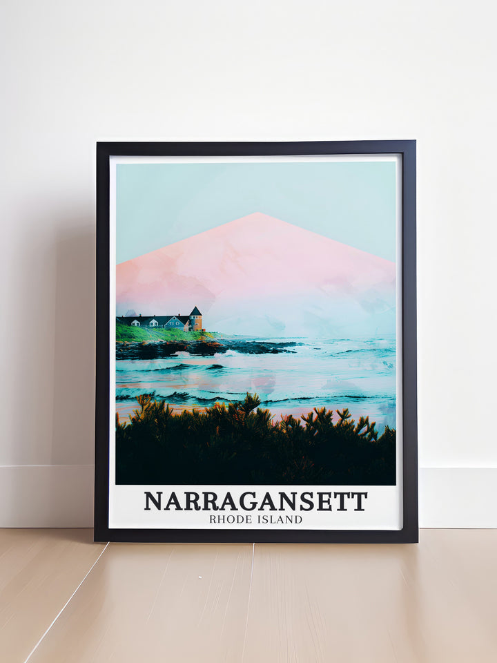 Narragansett Beach and Narragansett Towers stunning prints make excellent additions to any art collection celebrating the unique landscapes and tranquil beauty of this Rhode Island destinatio