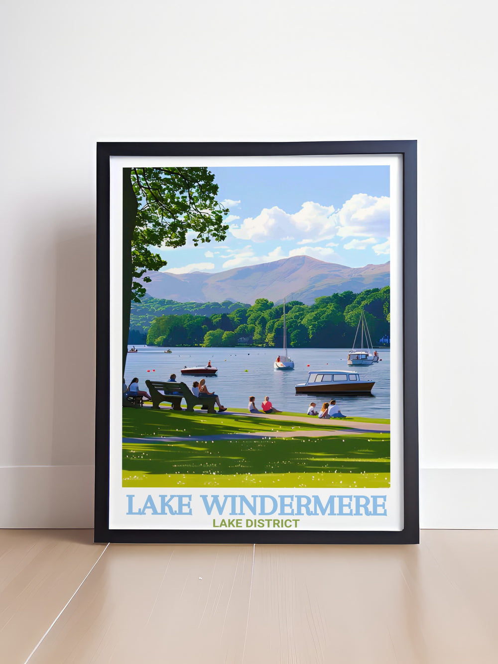 Fell Foot Park Framed Art highlights the scenic beauty of Lake Windermere, with its serene waters and picturesque hills. This travel poster is ideal for those who love nature and adventure, bringing the peaceful charm of the Lake District into their living space.