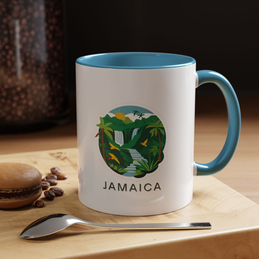 This Jamaica mug captures the vibrant spirit of the island with tropical artwork. Ideal for coffee and tea lovers, it is both dishwasher and microwave safe. A great gift or keepsake for anyone who loves Jamaica’s natural beauty and culture.