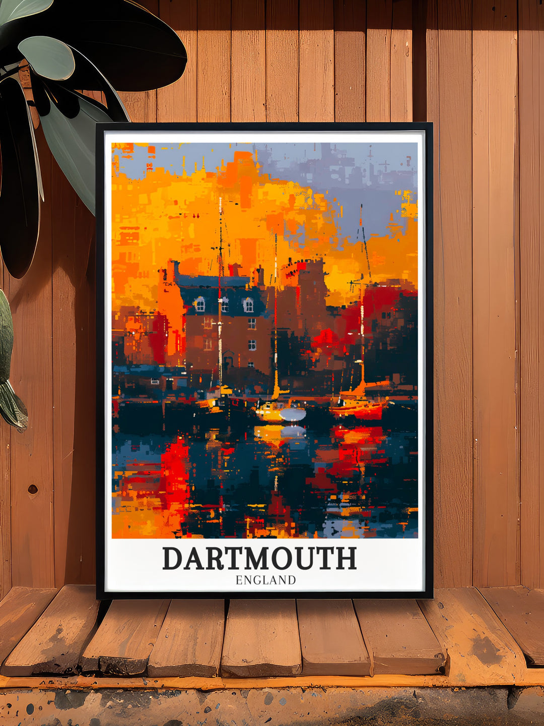 Featuring Dartmouth Harbour, this art print beautifully captures the vibrant mix of historic ships and modern vessels. With its scenic backdrop of the River Dart, this poster is ideal for maritime enthusiasts and lovers of coastal landscapes.