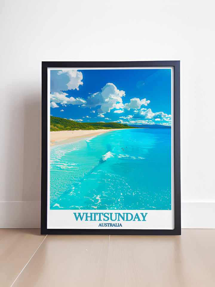 Stunning Whitehaven Beach Framed Prints from the Whitsunday Islands offer a touch of elegance to your home decor ideal for Australian travel lovers looking for unique and beautiful wall art to celebrate the beauty of Whitsunday Australia