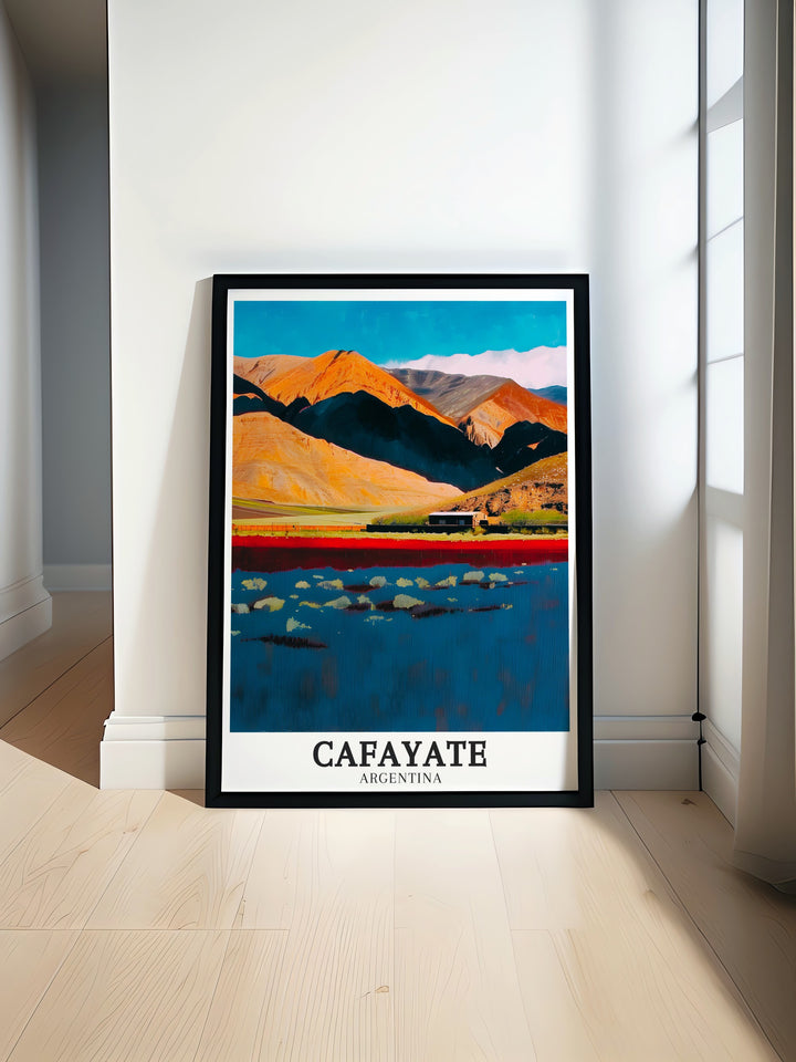 Salta Vintage Poster brings the charm of Argentinas northwestern region into focus. With its intricate design and vintage aesthetic, this travel print is ideal for anyone seeking a nostalgic yet modern representation of Argentinas natural beauty.