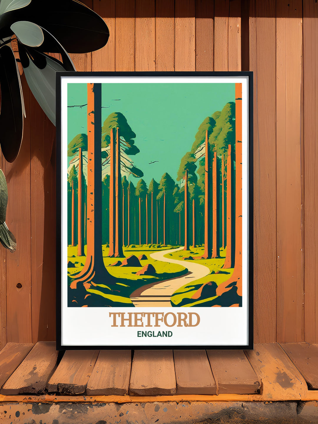 Enhance your home decor with this custom print of Thetford Forest Park, capturing the natural beauty and tranquility of one of Englands most beloved forests. This artwork is ideal for those who love nature and want to bring a piece of it indoors