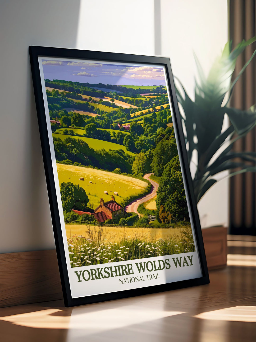 Canvas art depicting the charming town of Hessle, the starting point of the Yorkshire Wolds Way. This artwork captures the towns historic streets, iconic Humber Bridge, and vibrant local culture, adding a sense of history and charm to your home or office decor.