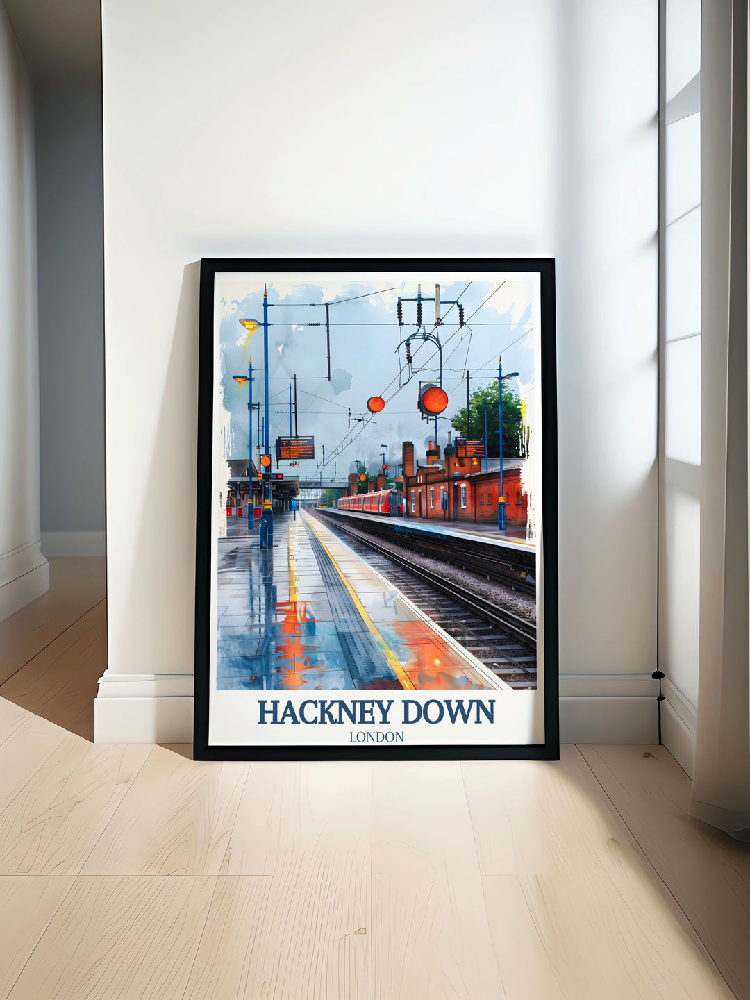 Featuring the serene landscapes of Hackney Downs, this travel poster captures the essence of its tranquil beauty and inviting atmosphere, perfect for creating a relaxing ambiance in any room.