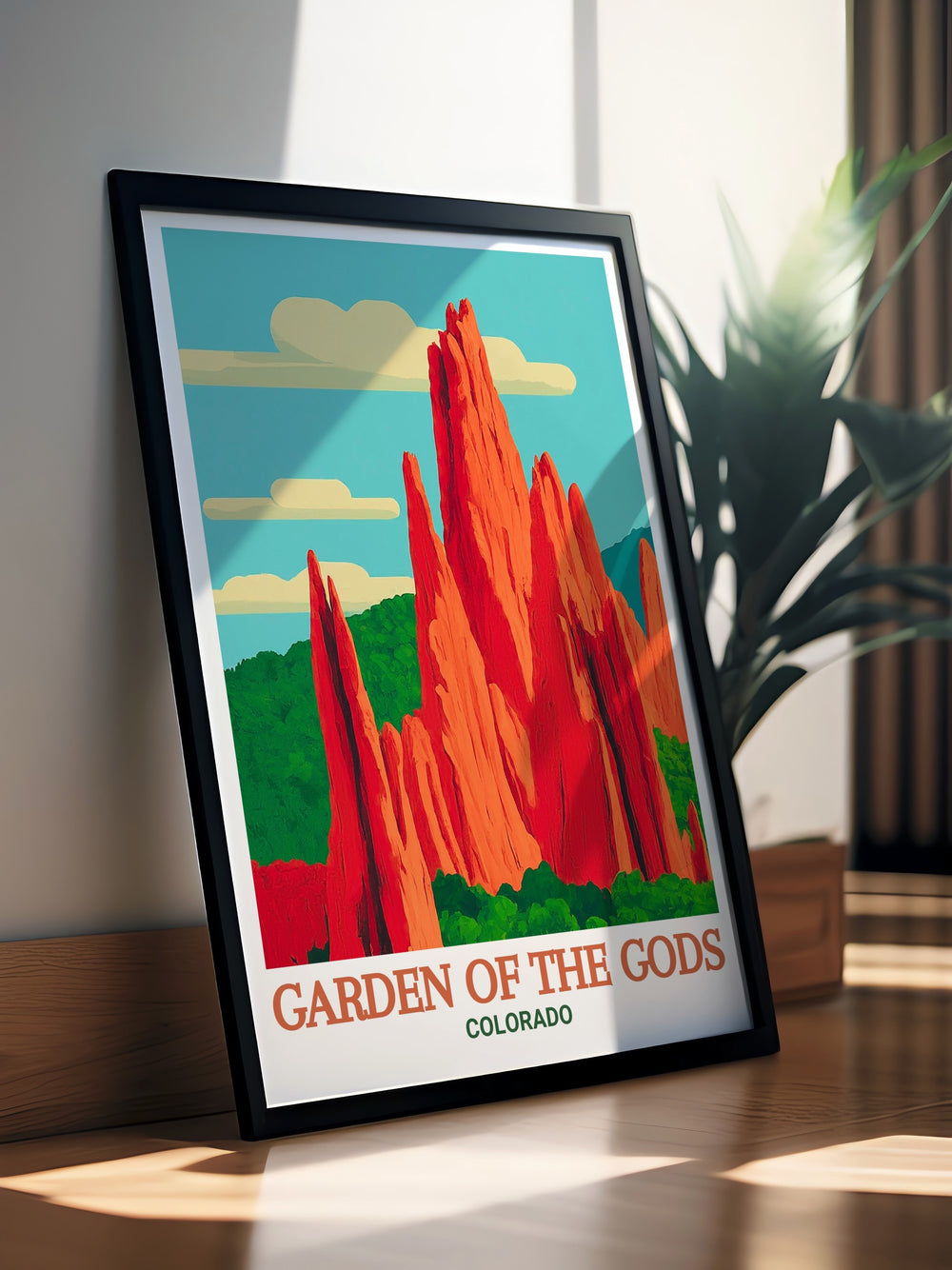 Stunning Tower of Babel artwork from Gardens Of The Gods ideal for modern home decor and Colorado themed gifts