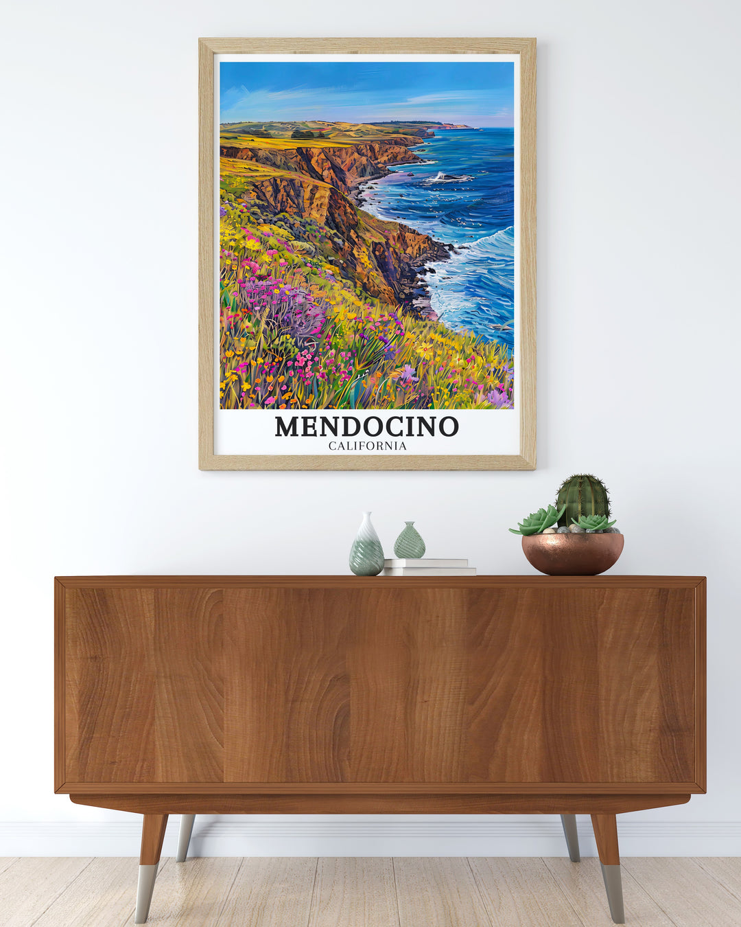 Mendocino travel wall art showcasing the vibrant landscapes and serene beaches of the Pacific Ocean. These art pieces are a beautiful addition to home decor, offering a visual escape to the tranquil beauty of the Mendocino Coast. Ideal for nature lovers, these prints bring the charm of California into your living space.