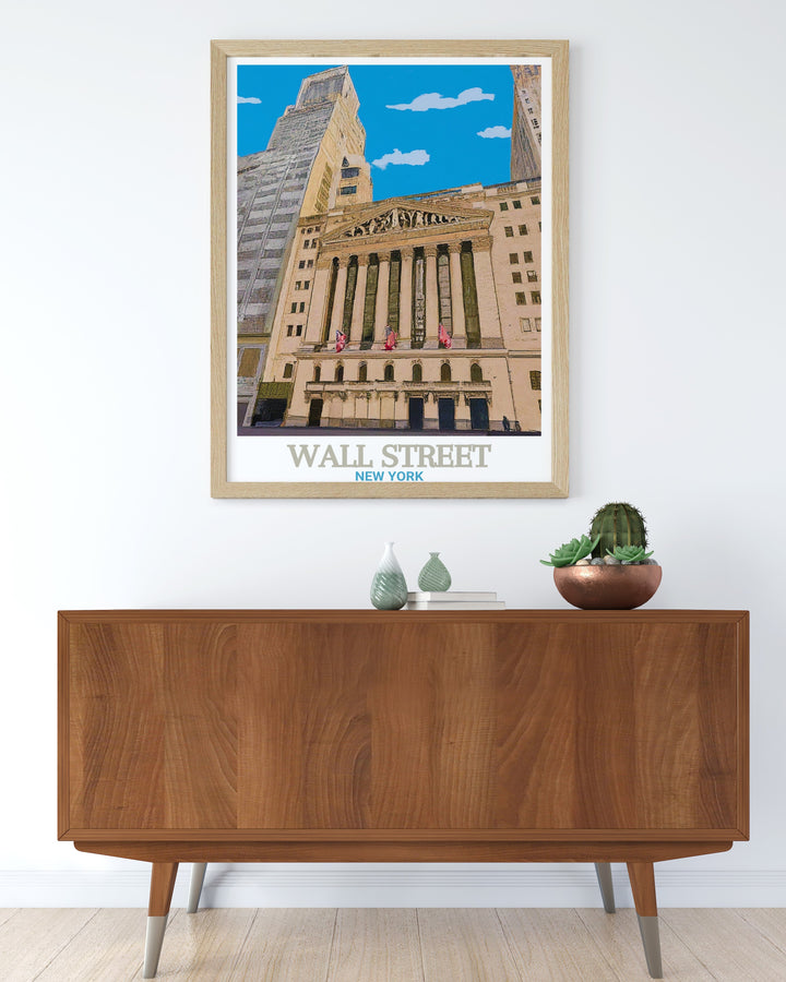 Wall Street City Map brings the intricate streets and towering buildings of New Yorks financial district into your home with a detailed, vintage inspired design. Perfect for anyone who loves maps, architecture, or the hustle of New York City.