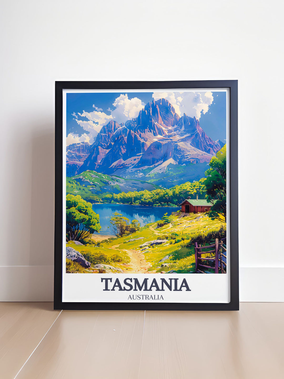 Our Cradle Mountain Lake St Clair Dove Lake modern art prints bring the serene wilderness of Tasmania into your home creating a peaceful and inspiring ambiance in any space.