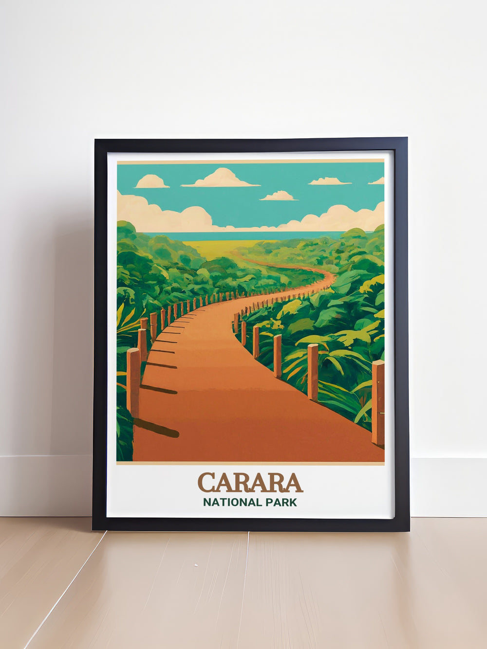 Carara National Park Canvas Art highlights the wild beauty of Costa Ricas national park, focusing on the Universal Trails accessibility and natural wonders. A great gift for nature enthusiasts.