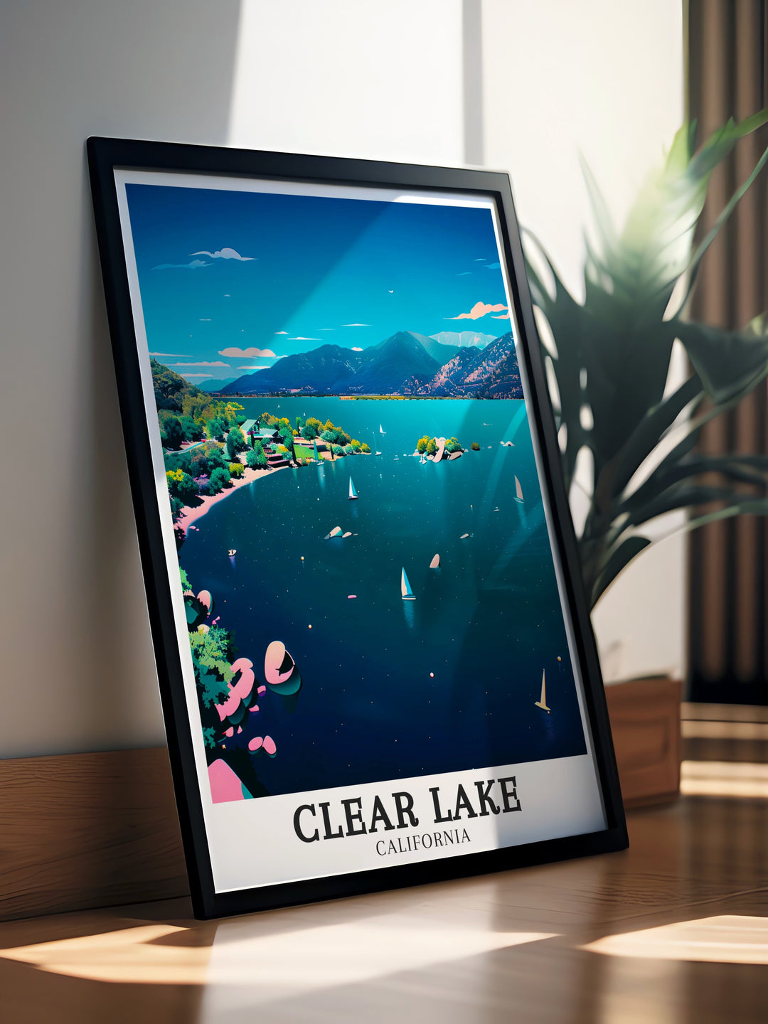 Clear Lake Volcanic Field is brought to life in this framed art, highlighting the dramatic terrain and natural beauty of Northern Californias volcanic history. A unique gift for anyone with a love for the outdoors and geology.