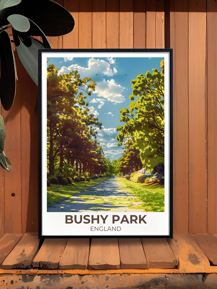 Chestnut Avenue Modern Prints depicting the stately avenue lined with lush trees a great addition to any home decor.